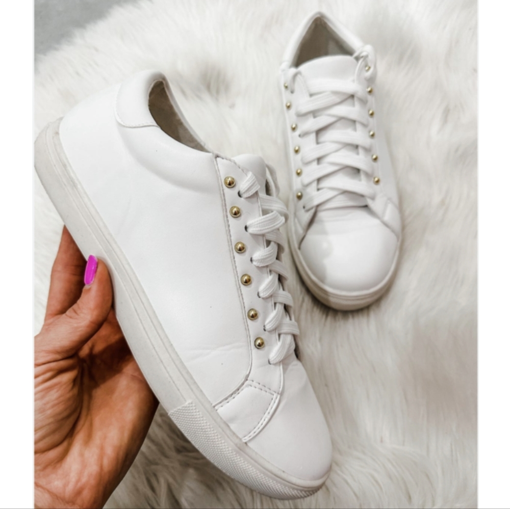 White Piper Sneaker by Camel Threads